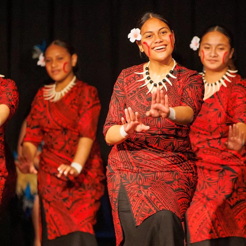 Co-curricular activities - students performing a cultural dance