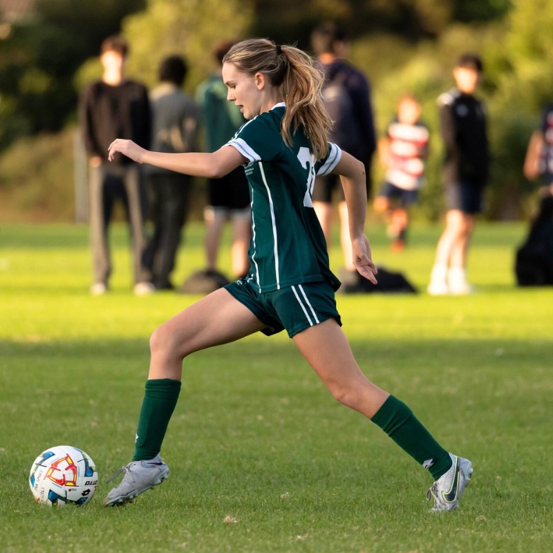 Co-curricular activities - Pakūranga college student playing football