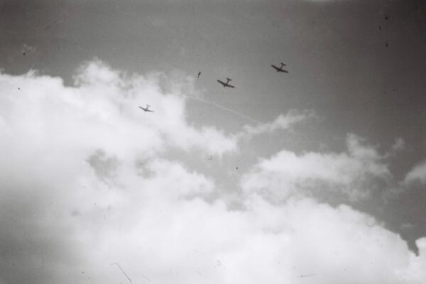 A great way to use the sports finder - no need to focus with a small prism! This was all three planes on their way back to Ardmore, a low flyover to show off for the public.