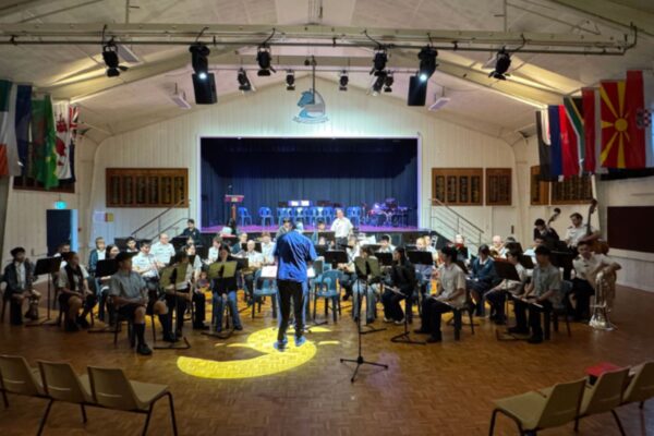 6 Full band rehearsal conducted by Mr. Arthur